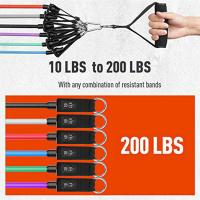 Kinoto Bandas Elásticas de Resistencia 90 kg – Set Fitness con Anclaje de Puerta y Correas de Tobillo para Ejercicio en Casa - details 1
