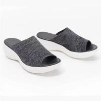 SP Zapatillas de gran tamaño para Mujer, zapatillas de Verano de Malla transpiró con Boca de Pez y Suela plana para Mujer. - details 0
