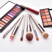 Juego De Pinceles De Maquillaje Para Mujer Champán Fundación Polvo Rubor Sombra Kabuki Herramientas De Belleza Set Completo - details 2