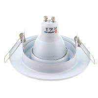 2/6/10PCS Enclavamiento GU10 Soporte De Marco De Aluminio Base MR16 Sin Ajuste Para Bombillas LED De 50mm Material Metálico Para Iluminación De Vestíbulo - details 10