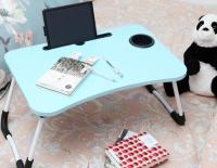 Mesa De Cama Plegable Portátil Multifunción 60Cm X40Cm,Mesa de ordenador ajustable portátil de escritorio girar mesa de cama para PC  , Auxiliar Mesa portátil para Sofá - details 1