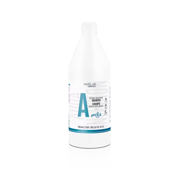 Salerm Champú Neutro Equilibrante 1200 Ml. | Champú neutro dermoprotector con vitaminas del grupo B y C propias del té verde y la avena, que ayudan a hidratar y cuidar el cuero cabelludo y cabello. - 1