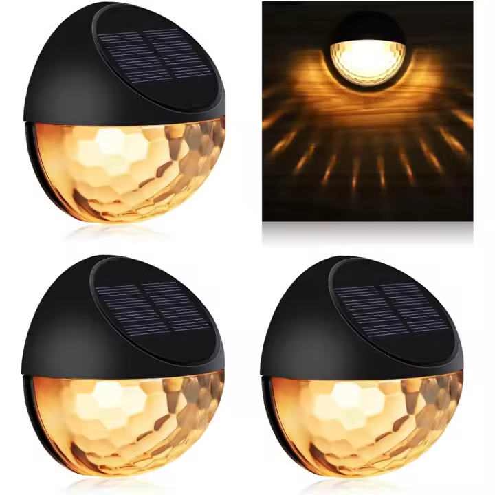 Luces Solares para Jardín, Luces exteriores impermeables para Jardín, Cerca, use en patio, Blanco (paquete de 4) - 1