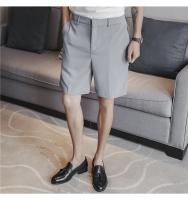 Shorts De Verano Para Hombre Blancos Y Delgados Estilo Coreano Moda Negocios Trabajo Ropa Casual De Cintura Media Talla Regular - details 15