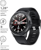 KSIX Smartwatch Multideporte Medidor de Pulsaciones, Sumergible 1 m, Pantalla 1.28 Pulgadas Full Touch IP67 Impermeable ,Compatibilidad: Android 5.1 / iOS 9.0 ,App: DA FIT , Negro - details 0