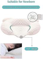 Soft Baby Nursery Pillows Unisex Newborns Head Shaping Infant Support Sleeping Head Sleep Pillows With Bear Ears - details 1