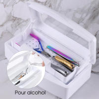 Caja De Desinfección Para Uñas Rosa SAG08: Estérilizador De Herramientas De Manicura Y Aparatos De Salón De Belleza Metal - details 1
