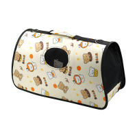 SMELL & SMILE Transportadoras Gatos Trasportín Gatos Portátil y Transpirable Bolsa de Tela para Mascotas Perros Gatos Animales Color Aleatorio(L 50x25x27CM) - details 1
