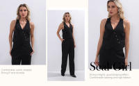 Set de 2 piezas verano - Top sin mangas y pantalón recto casual - details 1