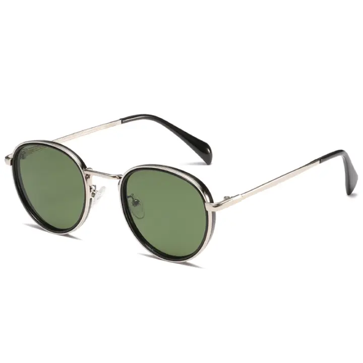 Gafas de Sol Retro with Montura metálica Redonda para Mujer, Gafas de Sol Clásicas A LA Moda with Protección Uv400 para Exterior, Gafas de Sol Clásicas lentes hombre Niña Vagos Venta al por mayor - 1