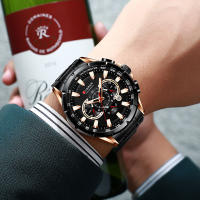 Reloj De Pulsera CURREN Para Hombre Resistente Al Agua Cronógrafo Militar De Acero Inoxidable Estilo Deportivo Y Casual - details 15