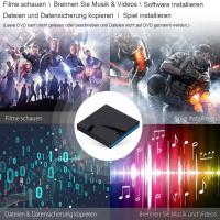 DVD RW Externo Con USB3.0 Y Tipo-c Lectura Y Escritura De CD Y DVD Para PC Portátil Y Escritorio 2 En 1 Quemador Lector Y Jugador - details 4