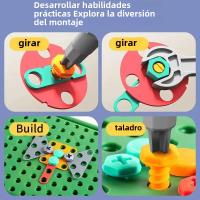 Juego Educativo De Construcción Para Niños 450 Piezas Con Destornillador Kit De Ingeniería De Mosaico Creativo Para Niños Y Niñas Edad 3-12 Años - details 2