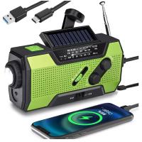 MOV Cargador de teléfono Celular, SOS para hogar y Emergencia Radio de emergencia, manivela SOLAR DE 5000 mAh, Radio meteorológica portátil AM/FM/NOAA with LED interior - details 1