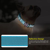 Correa Reflectante De Nylon Para Perros Ajustable Anti-Puñetazos Para Pequeños Medianos Y Grandes Para Caminar Y Entrenamiento - details 4