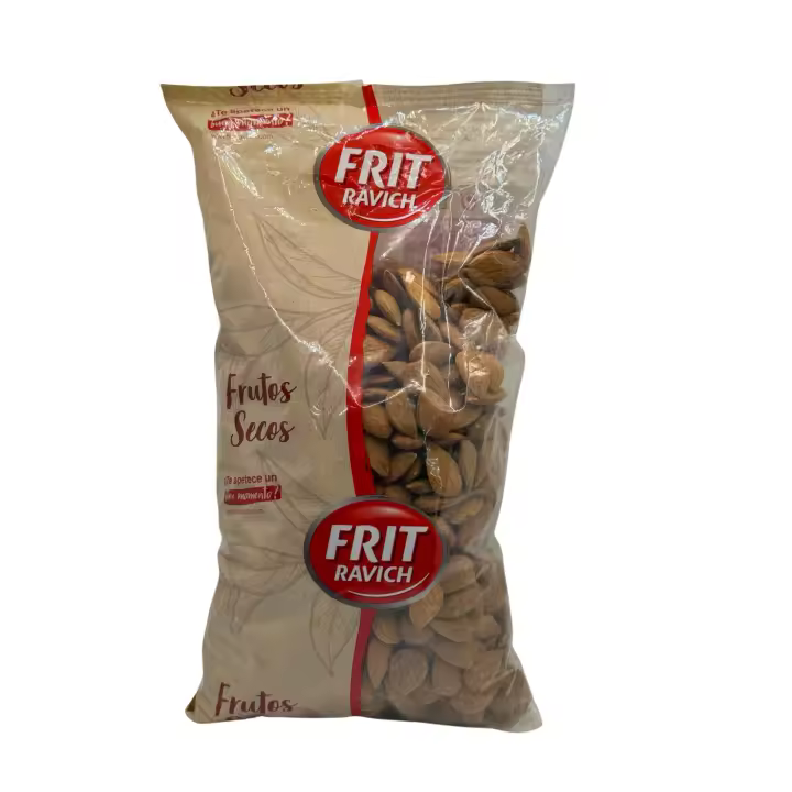 Frit Ravich Almendras Cruda con Piel 1kg Sin Gluten - 1