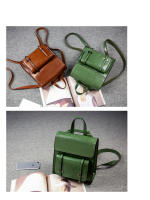 Mochila De Cuero Genuino Para Mujer Bolsa De Viaje Con Portátil Capacidad De 20-35 Litros Estilo Preppy Saco De Hombro - details 11