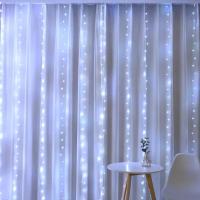 Guirnalda De Luces LED Para Ventanas 6x3M/3x3m Con Control Remoto Y Alimentación USB Decoración Navideña Para Hogar Y Jardín - details 17