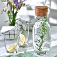 Krosno Jarra Garrafa Agua Zumo con Corcho Tapa | 1000 ML | Pure Collection | Perfectos para Uso en Casa, Restaurante y en Fiestas | Apto para Lavavajillas - details 0