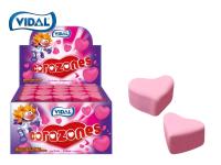 Vidal CORAZONES - Espuma Bañadas Sabor a FRESA - Caja 75 Unidades - details 1