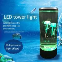 Lámpara De Medusa Joven 7 Colores LED Cambio De Color Para Decoración De Mesa De Dormitorio Luz Nocturna Del Océano Regalo De Cumpleaños Para Niños - details 2