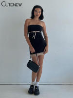 Vestido Mini De Encaje Sólido Negro Para Mujer Verano 2023 Estilo Hipster Sexy Con Pecho Empapado Ajustado Y Cintura Natural Vestimenta De Fiestas Nocturnas - details 12