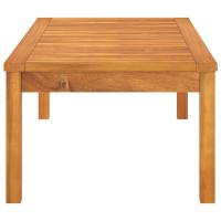 vidaXL Mesa de centro de madera maciza de acacia 100x50x33 cm Conjunto Terraza Muebles Jardín Exterior Juego de Muebles de jardín Mueble Jardín Exterior Muebles de Salon Exterior - details 2