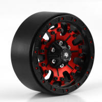 4Pcs Rueda De Encaje De Aleación De Aluminio CNC 1.9 Para Coche RC 1/10 Axial SCX10 90046 AXI03007 TRX4 VS4-10 Redcat Gen8 Rbx10 Rojo - details 2