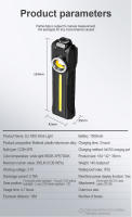 Linterna LED De Banda Larga COB Magnética Recargable USB Con 4 Modos De Iluminación Torcha De Emergencia Lámpara De Reparación Con Gancho - details 5