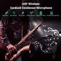 Receptor Transmisor De Microfono Inalámbrico UHF 2.4G Para Saxofón Trompeta Bajo Flute Instrumentos Música Wireless - details 0