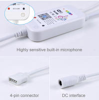 Controlador Inteligente De Luz LED RGB Para Casa Con WiFi Compatible Con Tuya Para Cadena De Luces Neón 12V 5050/2835 - details 5