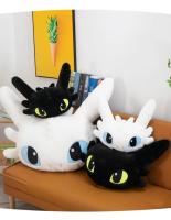 Cojín De Peluche Dragón Luz Furia Figura De Acción Dientes Del Viento Decoración De Hogar Cojín De Sofá Forma Rectangular Relleno De Poliéster/Celulosa Tamaño Adecuado Para Viaje Y Cama - details 8