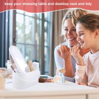 Organizador De Maquillaje Multifuncional Para Viajes Con Espejo Y Luz LED Tamaño De Viaje Caja De Cosméticos Para Mujeres - details 6