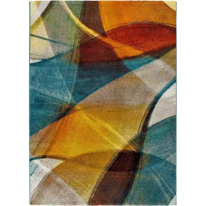ATTICGO Alfombra de Interior Estilo Geométrico en Multicolor - Leire 40182 | 200X290, 60X120, 80X150, 140X200, 160X230 cm - 1