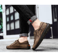 Zapatos Casuales Para Hombre Cuero Mocasines De Caminar Al Aire Libre 2021 Moda Casual Vacaciones Suaves Para Conducir Zapatos De Hombre - details 29