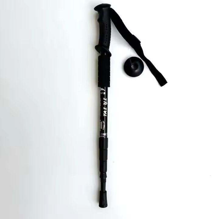 Bastones de trekking, bastones de senderismo de aluminio ligeros, ajustables, telescópicos, a prueba de golpes, con mango en T para niños, adultos, personas mayores, hombres, mujeres, acampadas, mochileros, viajes - 1