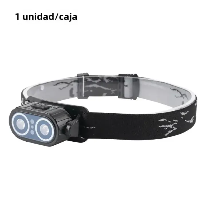 Mini Faro Recargable con Sensor de Gran Alcance, Indoor de Cabeza USB Faros LED Luz de Búsqueda Para Acampar - 1