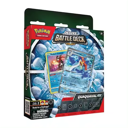 Baraja Combate Deluxe - Quaquaval Ex - Inglés  - Cartas Pokemon Original Sellado Tcg Jcc - 1