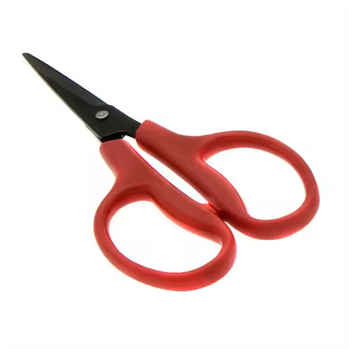 TIJERAS HH CUERO MANGO ROJO - 1