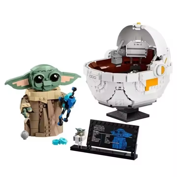 Set De Construcción 1048pcs Grogu Con Carro Aéreo Modelo Artesanal 75403 Decoración Para El Hogar Regalo De Cumpleaños - 1