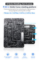 Plataforma De Reflambeo QIANLI Para Series iPhone X 11 12 13 14 Con Estación De Plantación De Cinc Y Stencil Herramienta Manual De Alta Calidad - details 26