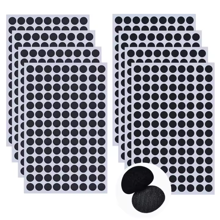Belcro Adhesivo Redondo 10 mm, 540 Pares Belcro Redondo Blanco, 1080 Pcs Belcro Puntos Dots, Belcro Doble Cara Adhesivo Redondo per Bricolaje, Hogar, Oficina, Artesanías - 1