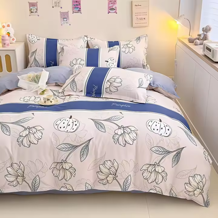 Juego de Funda Nórdica 4 Piezas de Algodón Alta Calidad Juego de Ropa de Cama- Dibujo Elegante - Varios Tamaños Disponibles - 1