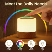Lámpara De Noche Recargable Con Control Remoto Y Toque LED Mini Lámpara Portátil Para La Mesa De La Habitación Luz Dimmer Para Dormitorios - details 1