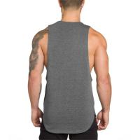 Chaleco Transpirable Para Hombre Color Sólido Verano Estilo Casual Cuello Redondo Absorbente De Humedad T-Shirt Deportiva - details 6