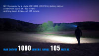 Linterna LED TrustFire MC12 EDC Potente 1000 Lumens Recargable Magnética Lámpara De Cabecera XP-L HI Para Camping Y Pesca - details 2