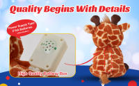 Muñeco De Peluche Giraffa 30cm LED Iluminado Suave Juguete Animal Decoración Para Hogar Y Niños Regalo Para Niñas Y Niños - details 4