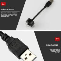 Lámpara De Ambiente LED Mini Para Techo De Coche Proyector De Estrellas Galaxia USB Ajustable Decorativa Para Decoración De Habitación Y Auto - details 3