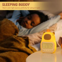 Lámpara Nocturna Capybara Recargable Con Alarma Digital Luz De Mesa Para Regalo Lámpara Táctil Con Función Snooze Forma Animal ABS LED - details 4
