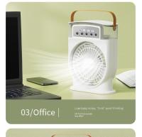 Mini aire acondicionado 2 en 1, aire acondicionado portátil silencioso, mini aire acondicionado, ventilador portátil, mini enfriador, aire acondicionado refrigerado por agua tipo C con humidificador y temporizador - details 11